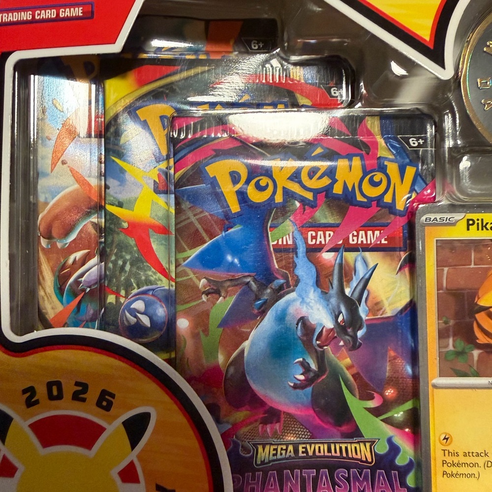 Pokémon Trading Card Game 2025 Pokémon Day Tin Box Set - Yellow/Red - Picture 5 of 5